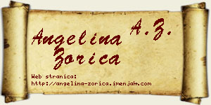 Angelina Zorica vizit kartica